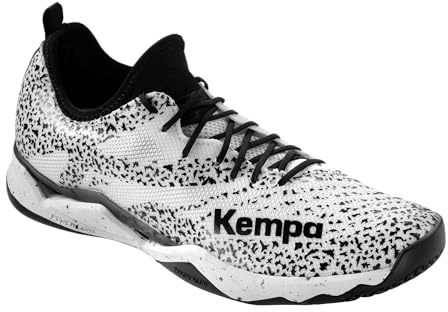 Kempa Wing Lite 2.0 Handbollsskor för män, vit/svart, 46 EU, Vit svart, 46 EU