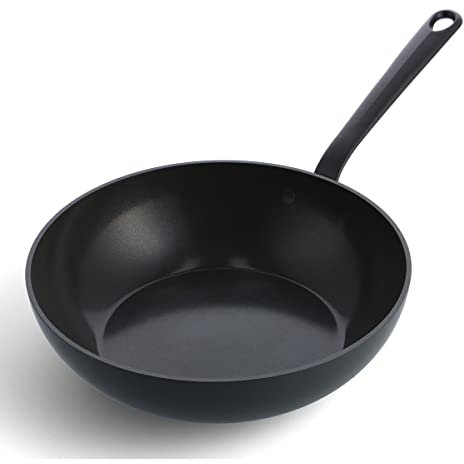 GreenPan Craft Healthy Ceramic Non-Stick 28 cm/3.6 Litre Wok Pan, PFAS-Free, Metal Safe, Cast Stainless Steel Handle, Induction Suitable, Oven Safe, Black