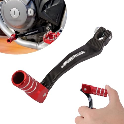 JFG RACING Dirt Bike Gear Shift Lever,CNC Foldable Foot Shifter Pedal for CRF300L CRF300L Rally 21-24/CRF250L CRF250M 13-21/CRF250 Rally 17-21 Red