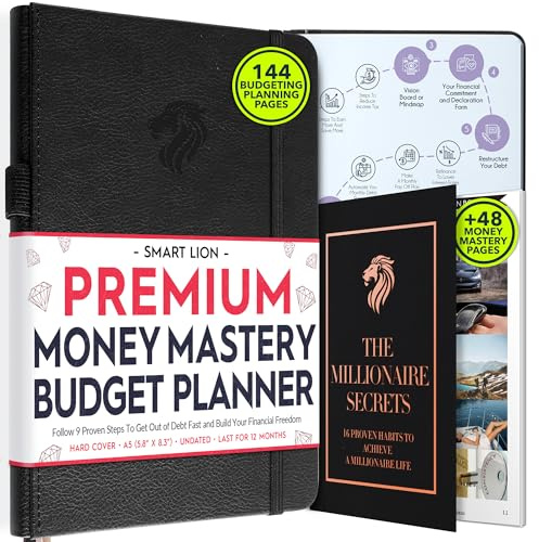 Financial Planner - Monthly Budget Planner & Monthly Bill Organizer | A 12-Month Journey to Financial Freedom | Bill Payment Tracker Organizer, Debt, Expense Tracker & Money Saving with Pockets