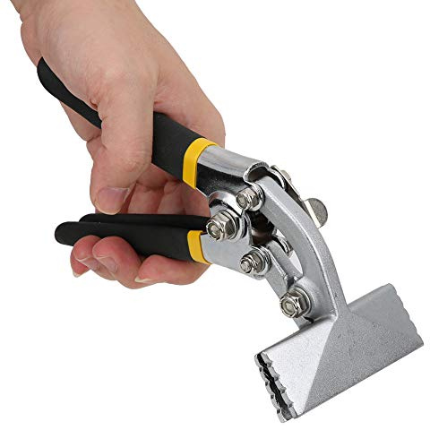 Rankomu Strumenti per Piegare Lamiere da 6 Pollici, Pinze per Aggraffatura con Manico Antiscivolo per Aggraffatrice Manuale per Fogli(Bent Type)