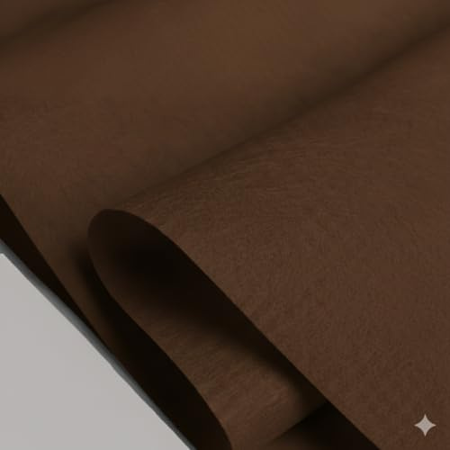 3 METROS DE TELA FIELTRO - Fieltro Suave de Color Liso Usos: Manualidades,Decoración y disfraces para Ropa, Accesorios, Patchwork - Ancho 90 cm -(MARON CHOCOLATE)