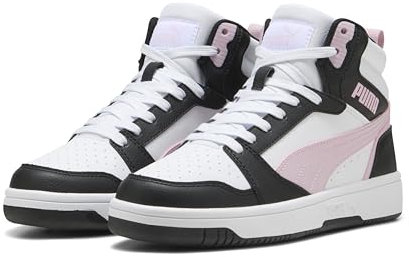 PUMA Unisex Rebound V6 Sneaker, White-Rose Mauve Black, 41 EU