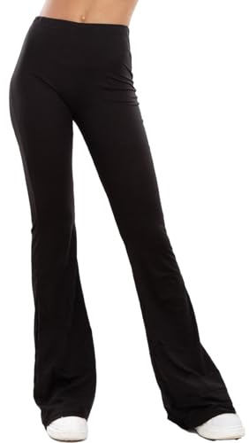 Pantalons de Yoga et Pilates Femme, Pantalon de Sport Femme Patte d'Eph, Vêtements de Sport Feminine - Style H908 [S-M, Hyx4694 Noir]