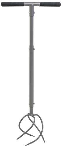 Woodside Manual Hand Twist Garden Cultivator Tiller – Soil/Compost Aerator, Sturdy Design, Adjustable Height, Aerating Tool