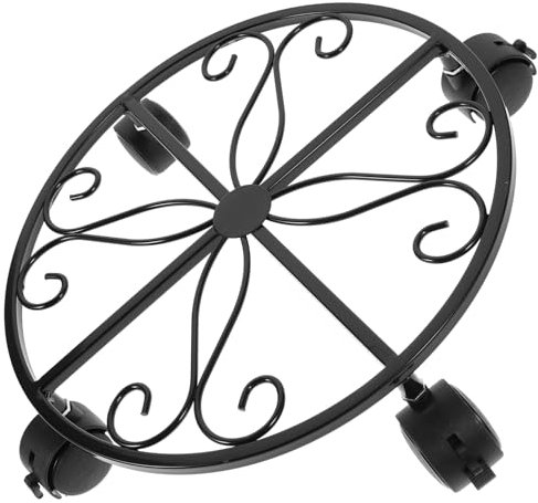 TOYANDONA Pflanzenroller Mit Rädern Beweglicher Blumentopfständer Für Innen Und Außenbereich Mit Bremsen Stabiler Pflanzentrolley Für Garten Und Balkon