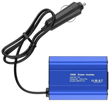 Onda Sinusoidale Per Auto 150w Mini Inverter Portatile Da 12v A 110v Con Presa USA E Due Porte USB Convertitore Corrente