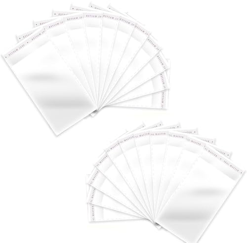 Self Seal Cellophane Bags 200 Pack,8x16CM Self Adhesive Cookie Bags,Clear Cellophane Bags Food for Bakery Snacks, Candy, Biscuit, Jewelry, Crafts