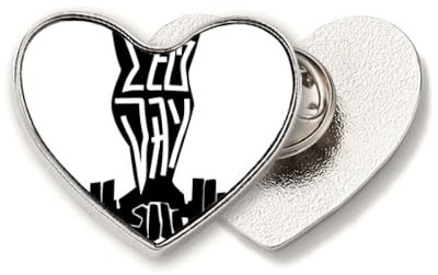 Lyftutrustning fitness grepp hjärta metall pin brosch klämma kärlek