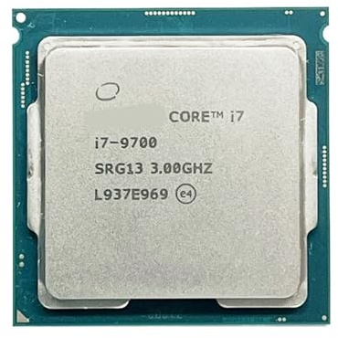 Procesador de CPU Core i7 9700 3,0 GHz, Ocho núcleos y Ocho Hilos, 12 M, 65 W, LGA 1151
