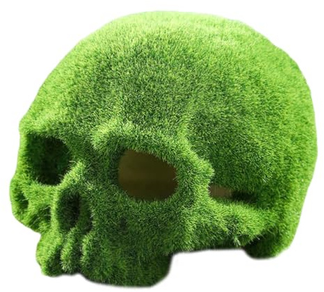 UTHCLO Konstgjord Mossig Terrarium Skydd Ventilerad Reptil Gömställe för Gecko Ödla och Akvarium Betta Fisk Realistisk Mossbeklädd Hålig Resin för Kallblodiga Djur