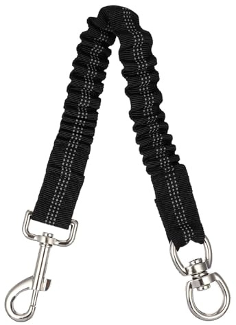 BETOOKY Elastic Bungee Dog Leash Extension with Reflective Nylon Material, Heavy Duty Stretch Lead Attachment for Small and Medium Dogs, for Jogging and Hiking