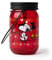 Excelsa Peanuts Christmas Laterne Teelichthalter, Glas, Rot mit Dekor, Dimensioni: 7,5 x H.13 cm