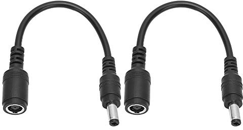 Convertisseur d'adaptateur de chargeur d'alimentation CC 2Pcs, 7.4x5.0mm femelle à 5.5x2.5mm mâle pour ordinateur portable, adaptateur de charge rapide pour ordinateur portable à courte distance 5,9 p