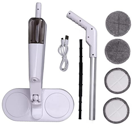 Vadrouille électrique Sans Fil Pour le Nettoyage des Sols Vadrouille électrique Aspirateur Sec Et Humide Vadrouille Sans Fil USB Légère Et Rechargeable Pour Outil De Nettoyage De Sols En Carrelage De