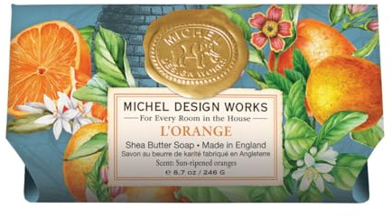 Michel Design Works L Orange Savon de bain au beurre de karité à l'orange mûri au soleil 246 g