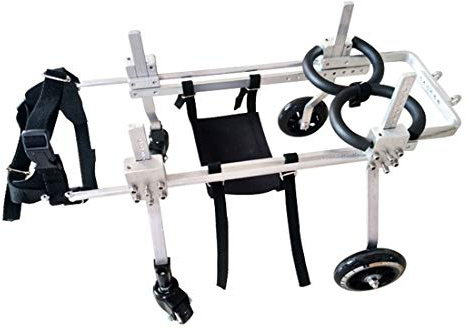 Fauteuil roulant pour chien handicapé, trottinette réglable à 4 roues pour chiens de petite et moyenne taille, chats, lapins, chariot de rééducation