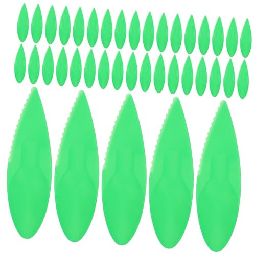 Mobestech 50 Pezzi di Sbucciatore per Kiwi Sbucciatore per Kiwi Coltello per Avocado per Kiwi Coltello da Taglio in Plastica Coltello da Cucina in Plastica Cucchiaio per