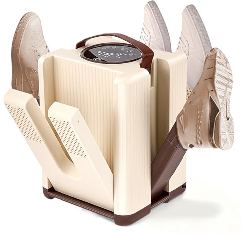 Nastopee Asciugascarpe elettrico, timer 30/60/90/120 min, design retrattile, silenzioso, temperatura costante, 6 in 1, asciugascarpe elettrico, antibatterico, per tutti i tipi di scarpe