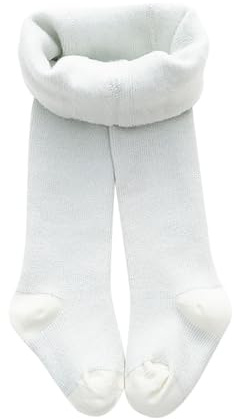 Collant Polaire pour Fille Collants Doux Bébé Collants en Coton Respirant Thermiques Chaussettes Tricotées Jambières Bébé Collant Polaire Enfant