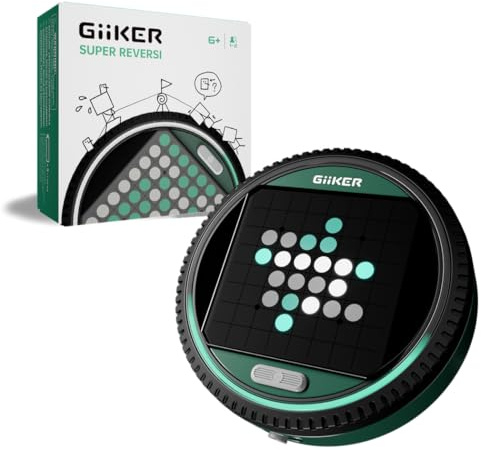 GiiKER Super Reversi - Slim LED Brettspiel 8x8 | Reversi/Othello Strategie Game | Solo AI + 2 Spieler | 500 Herausforderungslevels | Ab 6 Jahren