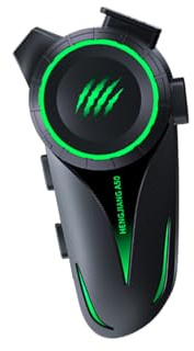 Bewinner BT Motorcykelhjälm Headset, Trådlösa Brusreducerande Hörlurar med Röststyrning, 30H Batteri, RGB-ljus, Vattentät för Att åka Skidsport