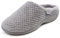 isotoner Women's Ladies Popcorn Mule Slippers Low-Top, Grey (Pale Grey), 7 UK