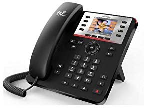 swissvoice CP2503G IP-Desktop-Telefon, Black-Silver, 2,8 Zoll Farbdisplay, 4 SIP-Konten, PoE
