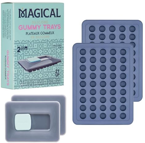 Silicone Baking Moulds Magical Butter Machine - Non-Stick Gummy Trays - Perfect for Making Hard Candy, Chocolate, DIY Gelatin Durable and Easy to Clean
