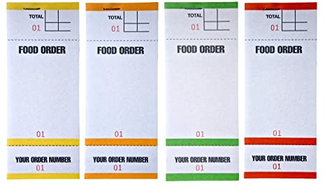 Mat Order Pads 100 till ett häfte 4-pack 4 färger BF84 (4)