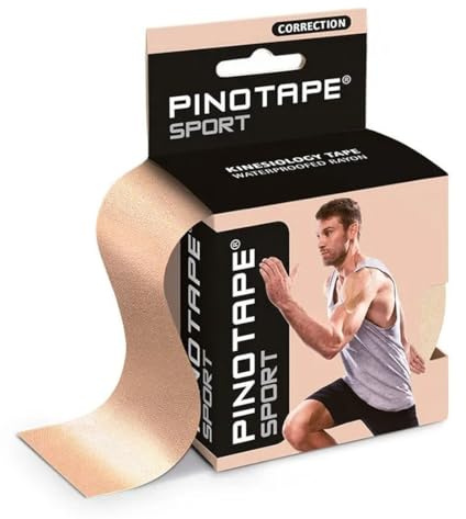 Pinotape Sport Correction Kinesiologitejp, mindre elasticitet, beige