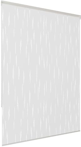 AQUABAD Vaskaflex Estor de bañera/Estor de Ducha, Longitud: 240 cm, Ancho: 100 cm, Diseño: Gotas