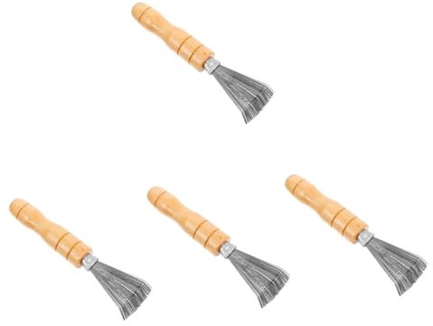 NUOBESTY 4 Pièces outil de composition scrubber le maçon Outil de nettoyage de kenzan Outil de nettoyage de fleurs nettoyant grenouille outil de râteau Acier inoxydable