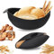SUNXBUK Moule à Pain en Silicone, Bol à Pain Ovale pour Cuisson 3 en 1, Moule Pate Bol Universel, Résistant à la Chaleur Jusqu'à 260 °C, Accessoires de Cuisine AntiadhéSif