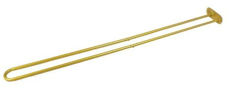 Barra de soporte para cortina divisoria en forma de U, barra divisoria de privacidad de pared con ganchos, barra de cortina de ducha de hierro para salón de belleza, baño y bañera(Gold,2.3m)