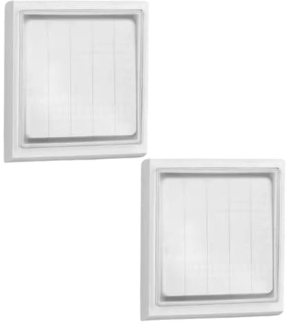 DOKRIN Plug Socket Covers, copri prese bambini Set di 2 copriprese, copriinterruttori, copriinterruttori autoadesivi, impermeabili in silicone, adatti per bagno, cucina, soggiorno (bianco)