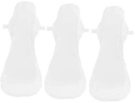 AMUSLESUR Toallas Sanitarias Prevención de Fugas Reutilizables Lavables de Algodón 3 Piezas para Mujeres Ideales para Postparto E Incontinencia Urinaria