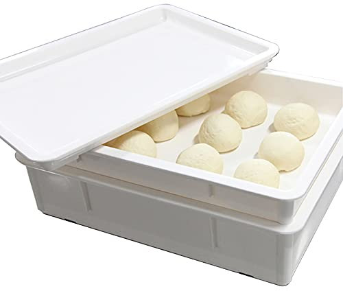 AIZYR Kit De Bac À Pâte (Chariot avec Roues), Boîte De Fermentation De La Pâte À Pizza pour Les Pizzerias, Pâtisseries, Boulangeries,B