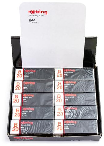 Rotring Tikky B20 Eraser Wite | Caja de 20 | Embalaje original