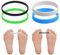 DAKLUNAR 4Pcs Hallux Valgus Training Band für Ballenzehen für Damen und Herren Zehenspreizer zur Linderung von Ballenschmerzen Einfach zu Bedienen und Bequem Schwarz Blau Grün Weiß