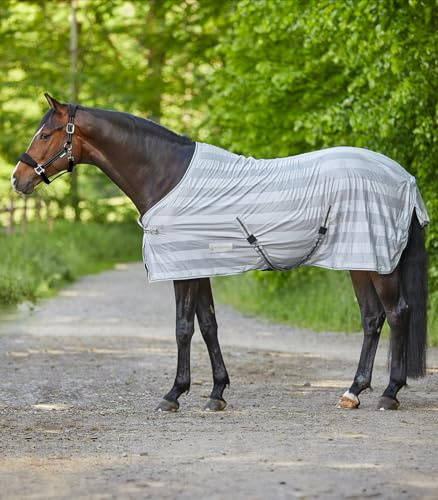 HORSE FLY RUG FLY SHEET FOR HORSE PONY SHETLAND SILVER/GREY 5'0 to 7'0 (5'3)