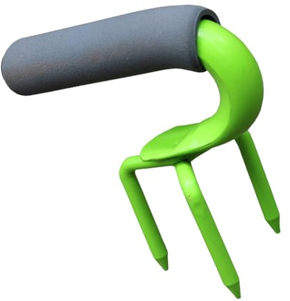 Cultivador de mano triangular para jardín, dientes de acero reforzado, agarre antideslizante, herramienta de frotamiento de suelo para mantenimiento de terrazas, herramienta manual de cultivador de