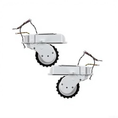 PureBowlic Ersättningshjul för Xiaomi för MIJIA robotdammsugare XMSTJQR2S STYTJ02YM 3C 2S S10 B106GL för S12 T12 tyst främre bakre stödhjul installera design 2-pack förbättrad rengöring