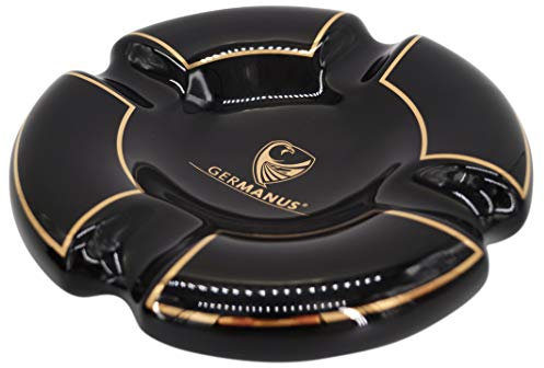 Germanus - Cenere per sigari Malta – nero oro – XL