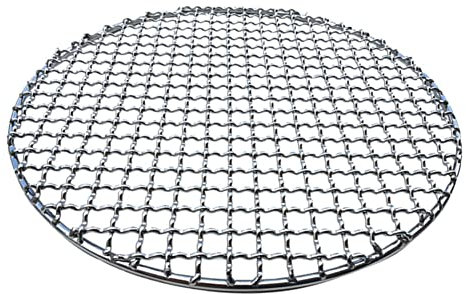 Donkivvy Rundes Grillgitter, 15 cm, antihaftbeschichtet, wiederverwendbar, Feuerstelle, Grillrost, Edelstahl, Kühlrost, Kochutensilien, Zubehör