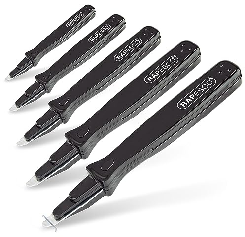 Rapesco 1737 Büro-Heftklammerentferner Modell 101, Schwarz, 5er-Pack
