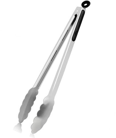 Grillzange, 44,5 cm Extra Lange BBQ Zange, Hochwertige Edelstahlzange zum Kochen, Grillen, Barbecue/BBQ, Buffet-Service (44,5 cm, Einzelpackung)