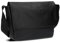 Zwei Unisex Messenger-Bag Cargo CA135 wasserabweisende Umhängetasche 9 Liter DIN-A4 passend verstellbarer Schultergurt Magnet-Verschlussklappe gepolstertes Laptop-Fach gute Innenausstattung (black)