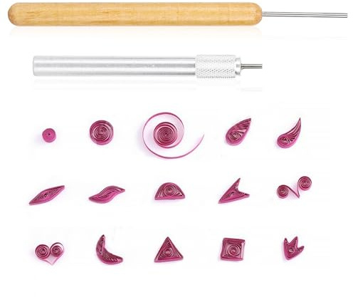 WGFOIP Paper Bead Roller, Quilling Slotted Tool Stainless Steel Paper Bead Making Roller for Card Making DIY Art