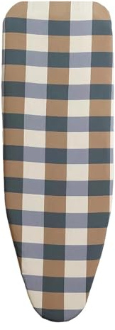 Funda para tabla de planchar – Tamaño de la funda para tabla de planchar | Cubierta para tabla de planchar de hierro con acolchado grueso y borde elástico | La cubierta de hierro reflectante para el
